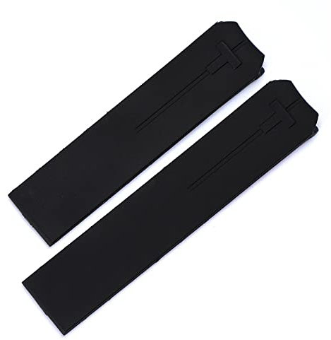 FNDWJ Uhrenarmband für Tissot T-Touch T013 T047, 20 mm, weiches Silikon-Gummi-Uhrenarmband, Schwarz / Orange, sportlich, wasserdicht, T091 T013420A, 20 mm, Achat