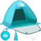 BGIUSQF Tente Anti UV Bébé, Tente de Plage Bebe Haute Protection Solaire SPF 50 +, Tente de Plage, Tente Pop up avec Sac de Rangement, 8 Les Clous, pour Plage, Camping, Jardin, Bleu Ciel