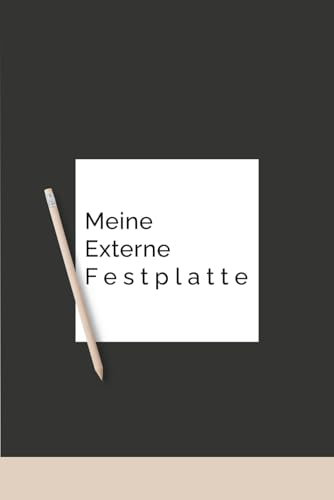 Meine externe Festplatte: lustiges Notizbuch, liniertes Notizbuch,120 linierte Seiten, Planer mit lustigem Spruch,
