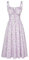 SCARLET DARKNESS Robe à fleurs victoriennes pour femme - Corset médiéval - Robe à bretelles spaghettis, Fleurs vertes et violettes, XL