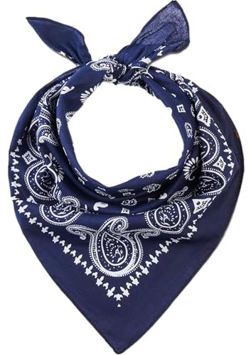 HEVIBK Bandana Damen Herren,Nickitücher Kopftuch Halstuch Männer, Unisex Tuch Bindetuch (Marineblau)