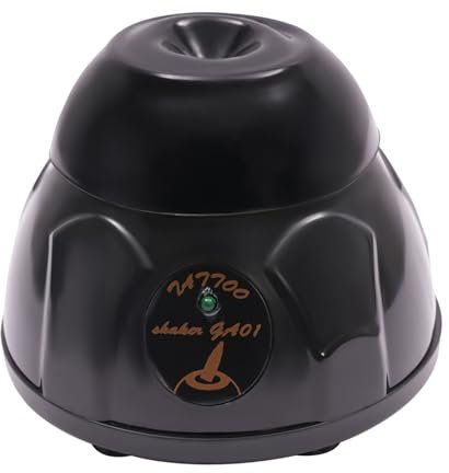 5200rpm Mini Vortex Mixer Touch-Betrieb, Für Tattoo Tinte & Nagellack, 12V Labor-Mixer mit 6 Saugnäpfen (Schwarz)