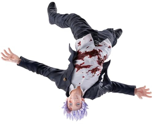 Jiumaocleu Gojo Satoru Figur Statue JJK Figur Modell, 10cm Kampfhaltung Anime Actionfigur Gojo Satoru Statue Handgefertigte Sammlerstücke Desktop Dekoration Geschenke