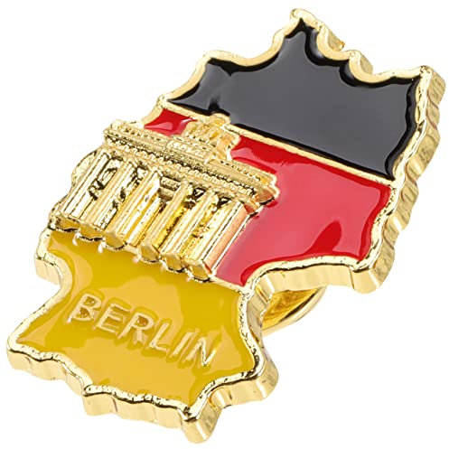 LALADEFIEE Anstecknadel Mit Deutscher Flagge Patriotische Brosche Metallflagge Kragenaccessoire Schmuck Mit Flagge