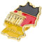 LALADEFIEE Anstecknadel Mit Deutscher Flagge Patriotische Brosche Metallflagge Kragenaccessoire Schmuck Mit Flagge
