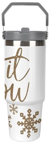 Neve Borraccia Termica Stanley Con Cannuccia - Perfetta Per Mantenere Le Bevande Alla Temperatura Desiderata 30oz