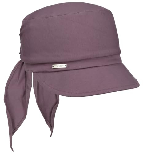 Seeberger Uni Jersey Bandana Cap Damencap Sonnenvisor Damen - mit Schirm Frühling-Sommer Sommer - One Size Flieder
