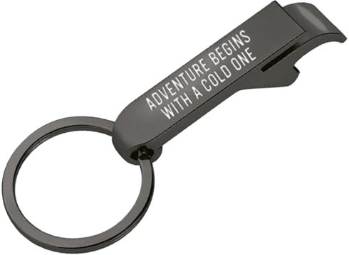 Personalised Black Chrome Bottle Opener – Custom Engraved Metal Bar Tool for Him, Dad, Groomsmen, Friends | Great Gift for Weddings, Birthdays, BBQ, Parties, Pub Nights, Stag or Hen Events