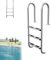 Suusolny Edelstahl Poolleiter 3-Stufen (132 cm Höhe) mit Antirutschstufen & Geschwungenem Handlauf – Schwimmbadleiter für Pools 1,0–1,4 m – Stabil & Korrosionsfest – Inkl. Montagezubehör