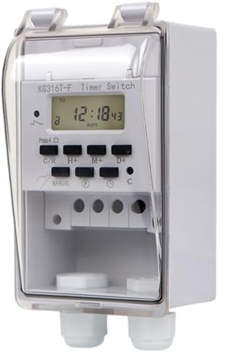 Heavy Duty Digital Program Timer Controllers 40A 110V Cycle Timer Component Tool For Light Pumps Appliances Indoor Outdoor Indoor Outdoor For Fountains Aerator