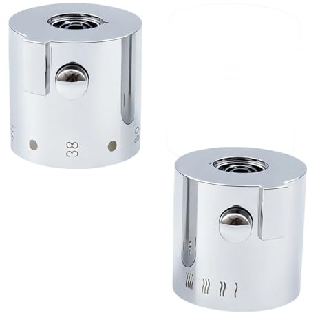 jiingekk Badewannen-Duschmischer, Thermostatgriff, Temperaturregelknopf, Griffe, Badezimmer-Armaturen, Thermostat-Teile für Thermostat-Badewannen-Duscharmaturen