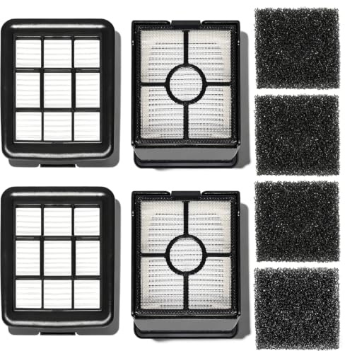 HEPA Filtre pour Rowenta X-Clean 4 / X-Clean 5/X-Clean 2 Pièce de rechange | Accessoires pour X-Clean 2/X-Clean 4/X-Clean 5,Filtre haute efficacité,lavable et réutilisable,4 Filtres + 4 Mousse filtrante