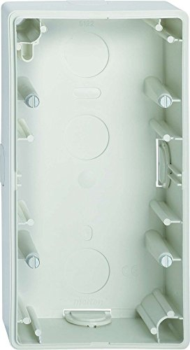 Merten 512219 Aufputz-Gehäuse, 2fach, polarweiß, M-SMART, M1, ARTEC, OCTOCOLOR