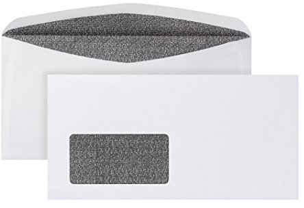 POSTHORNvelox Briefumschlag C6/5 (1000 Stück), nassklebende Fenster-Briefumschläge mit innenliegenden Seitenklappen, Kuvertierhüllen mit Zahlenmeer und Sicherheitsschlitz, 114 x 229 mm