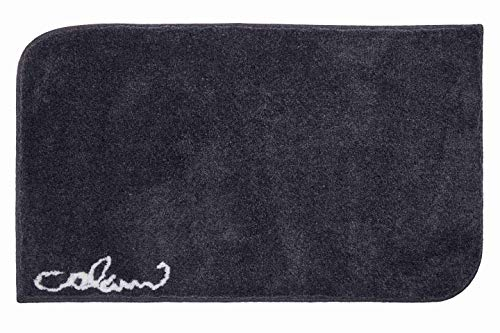 Grund COLANI Exklusiver Designer Badteppich 100% Polyacryl, ultra soft, rutschfest, ÖKO-TEX-zertifiziert, 5 Jahre Garantie, Colani 40, Badematte 80x140 cm, anthrazit