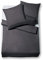 fleuresse Lech Bettgarnitur, Unifarben, aus Flanell, Farbe: Schwarz 200 x 200 cm grau