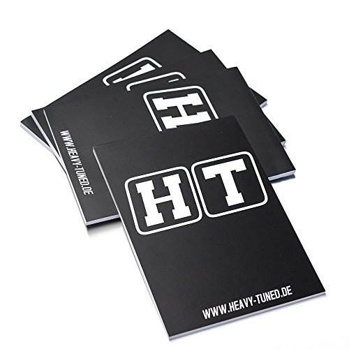 Notizblock/Schreibblock/Block - Din A5, 50 Blatt, 80gr, schwarz mit HT Logo