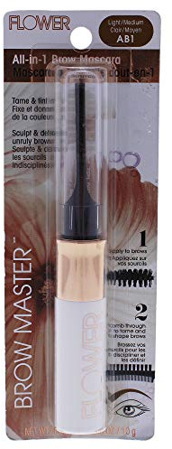 FLOWER BEAUTY Brow Mascara | Brow Master Eyebrow Mascara | Subtle Tint of Color | Mistake Proof Eyebrow Setting | Cruelty Free (Light to Medium)