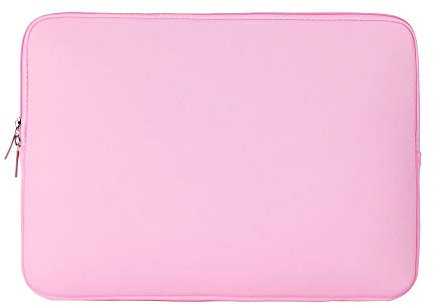 RAINYEAR 15 Zoll Laptop Hülle schützende weiche Tasche Reißverschluss Abdeckung tragen Computer Tasche kompatibel mit 15,4 MacBook Pro Touch Bar speziell für Modell A1938 A1707 A1990(Rosa)