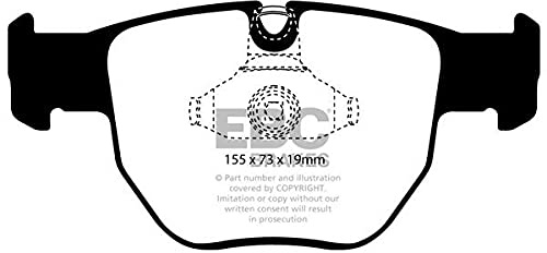 EBC Brakes DP1463 Ultimax OEM Replacement Brake Pads Compatible with LAND ROVER RANGE ROVER III (L322) Models