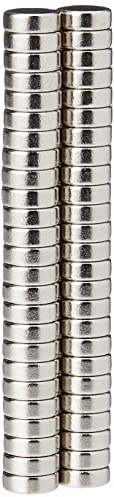 N35 Neodymium Magnet for Arts, Crafts, Model Making, DIY, Hobbies and Packaging - 6mm dia x 2mm thick - 0.49kg Pull - Pack of 50
