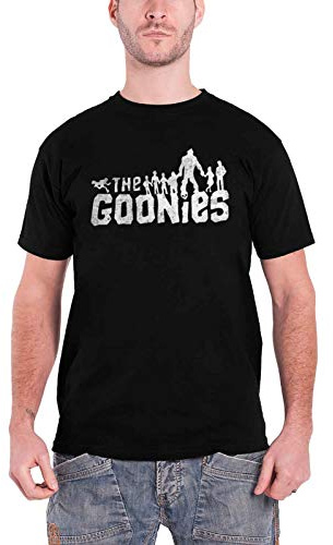 Officially Licensed Merchandise The Goonies Logo T-Shirt (Black), XX-Large