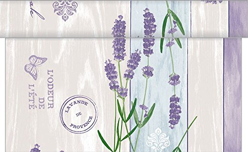Sovie HOME Linclass® Airlaid Tischläufer Lavinia | Für den sonnigen Frühlings Brunch | 40cm x 4,80m | 1 Stück