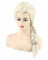 LeMarnia Elsa Kostüm Perücke Damen Beige Lange Zopf Halloween Cosplay Perücke