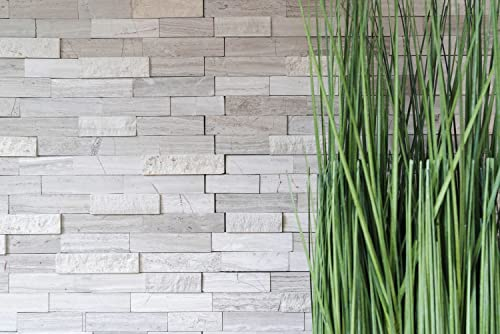 selbstklebend Marmor Paneele Naturstein Bruch grau cream weiß Naturstein white wood für WAND BAD WC KÜCHE FLIESENSPIEGEL THEKENVERKLEIDUNG BADEWANNENVERKLEIDUNG Mosaikmatte Mosaikplatte