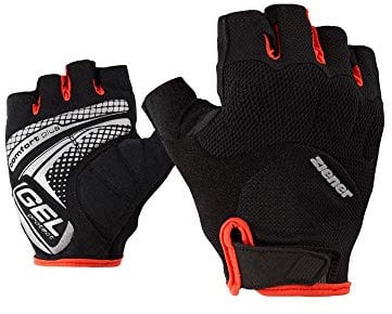 Ziener Herren COLIT Fahrrad-, Mountainbike-, Radsport-handschuhe | Kurzfinger - atmungsaktiv/dämpfend/rutschfest, black/Grenadine, 6,5