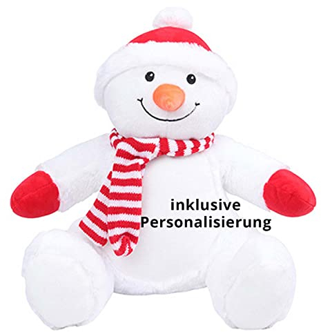 Stikkma Kuscheltier Schneemann-inklusive kostenloser Personalisierung (Bestickung)