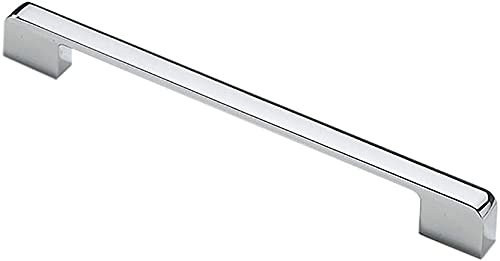 Kitchen Cabinet Door Handle Polished Drawer Pull Handle T Bar Furniture Cupboard Handles Hole Center 192mm