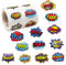 Superhelden-Aufkleber, Superhelden-Aufkleber, Rolle, Helden-Themen-Aufkleber, Party-Dekorationen für kreative Sammelalben, Partygeschenke und Belohnungen für Kinder, 12 Superhelden-Designs, 600 Stück