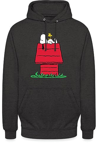 Spreadshirt Peanuts Snoopy Und Die Hundehütte Unisex Hoodie
