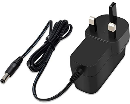 UAYESOK 12V Power Supply Adaptor AC 100-240V to DC 12V 1A,Repalcement Charger with UK Plug for Motorola, Icom, Midland, DAB Radio, LED Strip Lights 2.1mm x 5.5mm Jack, UKCA Certified