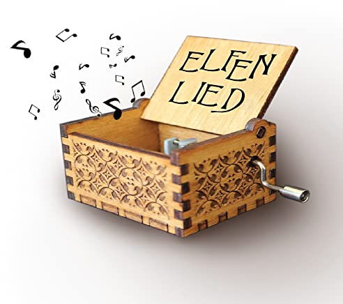 Melodiebox Elfen lied - Lilium Holzspieluhr Spieluhr Musicbox Hand gekurbelt, Klein, 2996