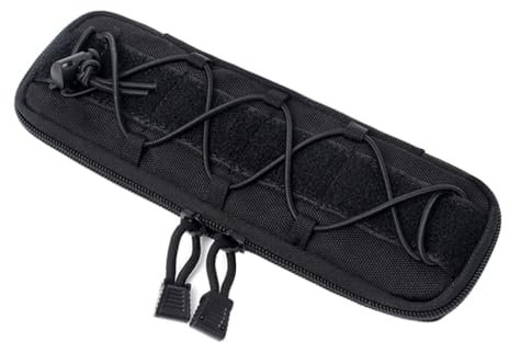 DONGKER Tactical Molle Knife Pouch, 1000D Nylon Multitool Pouch Sheath, Molle Flashlight Holster Pouch for Belt Molle Flashlight Mag Pouch(Without Knife)
