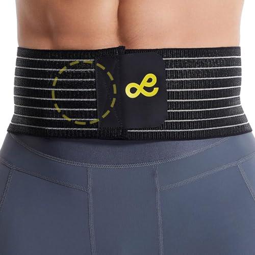 Umbilical Hernia Belt for Men & Women, Abdominal Binder Adjustable Truss Support with Compression Pads for Naval, Ventral, Incisional, Epigastric, Belly Button Hernias, Pre Post Surgery