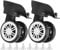 Ersatz-Gepäckräder, 1 Paar Ersatzrollen für die Reparatur von Kofferrädern, Langlebig, Reisekoffer, Stummlaufrollen, Rollräder, Gepäckrollen, Teile
