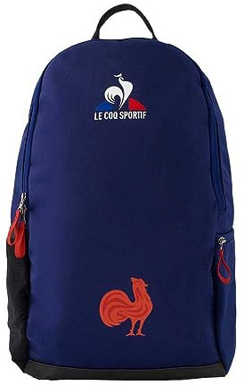 Le Coq Sportif -FFR Fanwear Rucksack, Blau