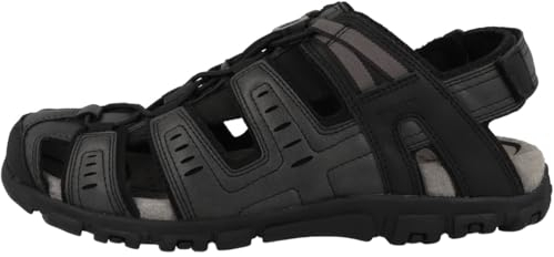 Geox Homme Uomo Sandal Strada Sport, Noir, 42 EU