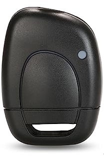 HooRLZ Coque de Clé pour Renault Clio Kangoo Twingo Master Espace Laguna Boitier Télécommande Installation Rapide, Coque Clef R-enault Clio 1 Boutons (sans Lame)