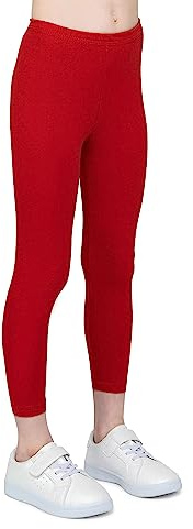 infatti Kinder-Mädchen-Baumwoll-Leggings, weiche und Bequeme Hose für Kinder, lässiges Training, eleganter Stil, Basic-Kleidung Zoe