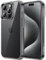 JETech Case for iPhone 15 Pro 6.1-Inch, Non-Yellowing Shockproof Phone Bumper Cover, Anti-Scratch Clear Back (Black)