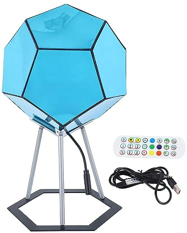 Dodekaeder-Gaming-Licht, Coole RGBW-LED-Tischlampe mit Ständer und Fernbedienung, für Partybar für Erwachsene