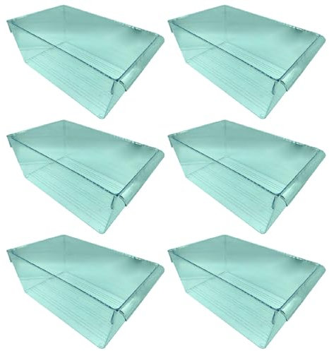 Tradineur - Pack de 6 Cajones organizadores para frigorífico N.º 14 - Fabricado en Polipropileno - Apto para Lavavajillas y Uso alimentario - 15 x 23 x 37 cm - Transparente