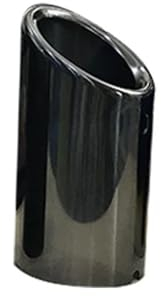 Endschalldämpfer Für VW Für Golf 6 7 Für Mk7 Für Polo 6r Für Bora Für Jetta Mk6 Für Scirocco Carbon Auto Auspuff Tip Muffler Rohr Abdeckung Zubehör Auspuffblende Auto (Farbe : 1pcs Black)