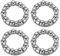 PATIKIL Cuscinetto a Sfera per Pedivella Bici 1/4 x 9 Sfere, 4pz Cuscinetti Bicicletta in Acciaio Inossidabile Ricambi Accessori per Movimento Centrale Bici Montagna Strada, Argento