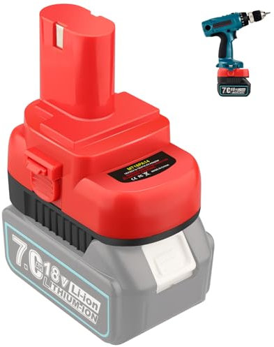 Adapter für Makita Ni-Cd Ni-Mh Werkzeuge, für Makita 18 V LXT Lithium-Batterie BL1830 BL1850 BL1860 BL1840 konvertieren für Makita 12 V 14,4 V Ni-Cd/Ni-Mh Batterien, Strom für Ni-CD schnurloses