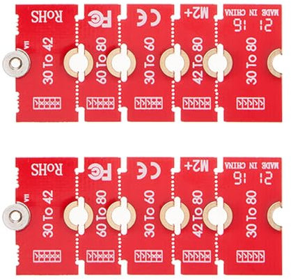 KOOLEVER 2PCS M2+ M.2 NGFF/NVME Length Extend Adapter 2230 2242 2260 2280, SSD Multipurpose Extension Bracket Card Plate for PC Computer Case, M2+ M.2 Adapters